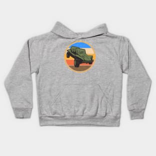 Beach Buggy, Dune Racer at Sunset Kids Hoodie